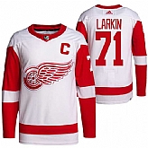 Men's Detroit Red Wings #71 Dylan Larkin White Stitched Jersey Dzhi,baseball caps,new era cap wholesale,wholesale hats